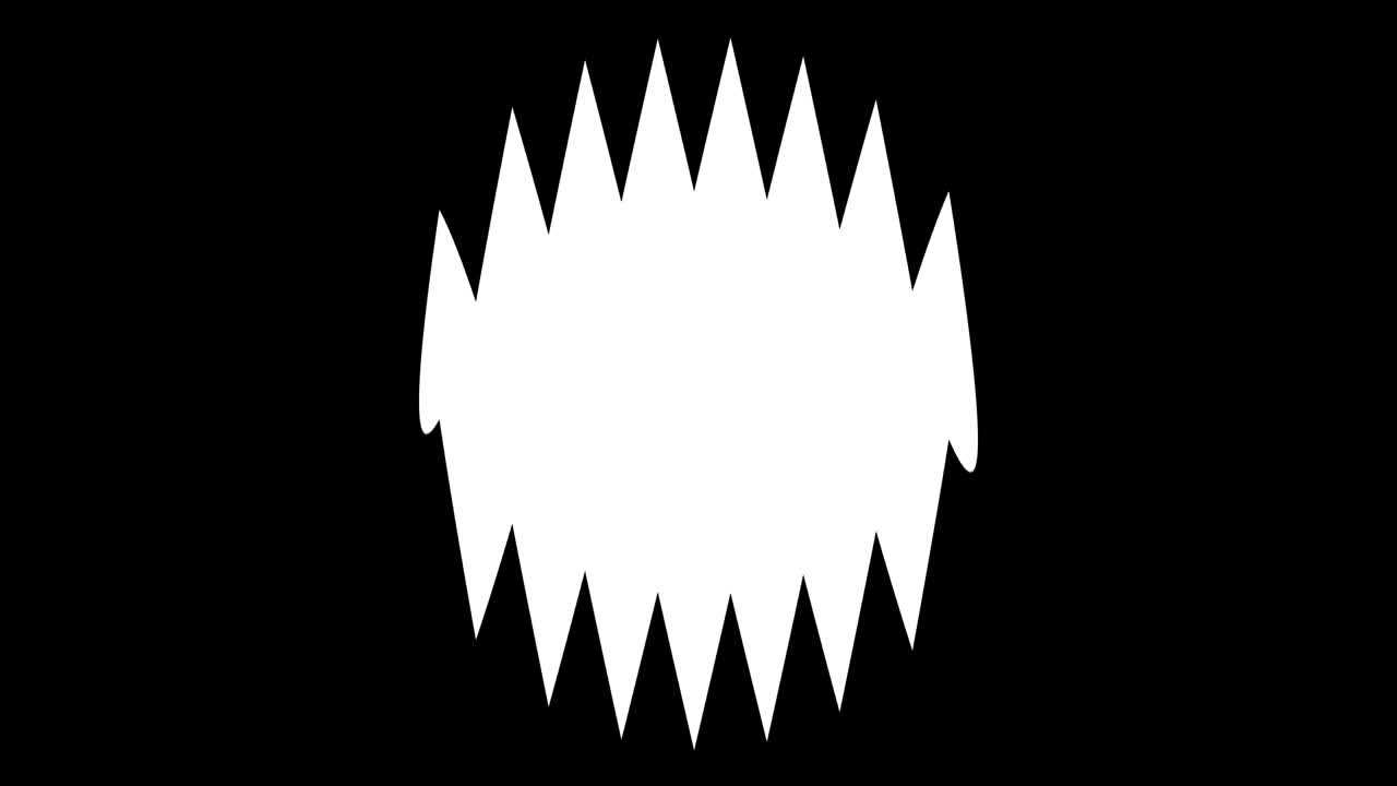 material de bucle de triángulo de onda dentada animación gráficos de movimiento