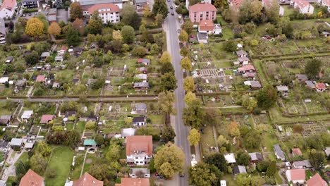 quite and small town in lower saxony captured by a drone