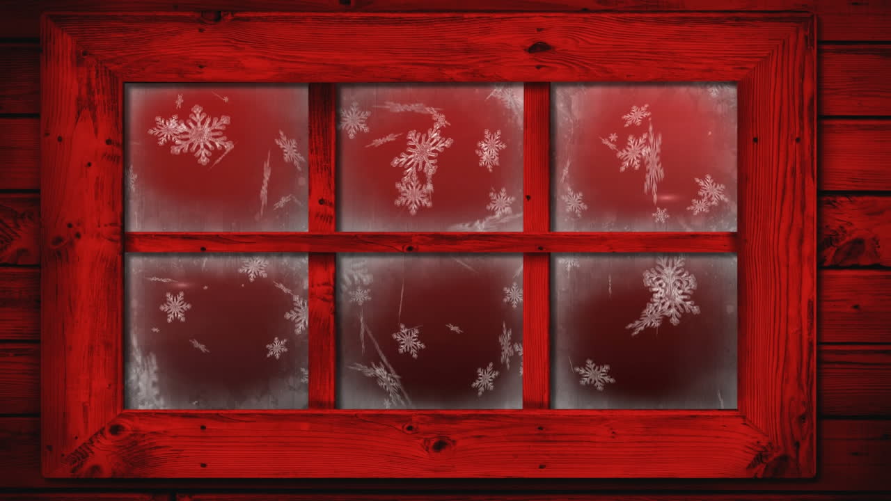 창문 을 통해 볼 수 있는 겨울 풍경