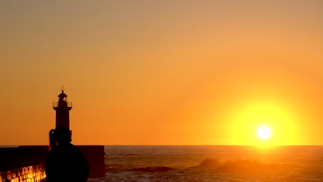 Hermosa-Silueta-Personas-Puesta-De-Sol-Porto-Portugal