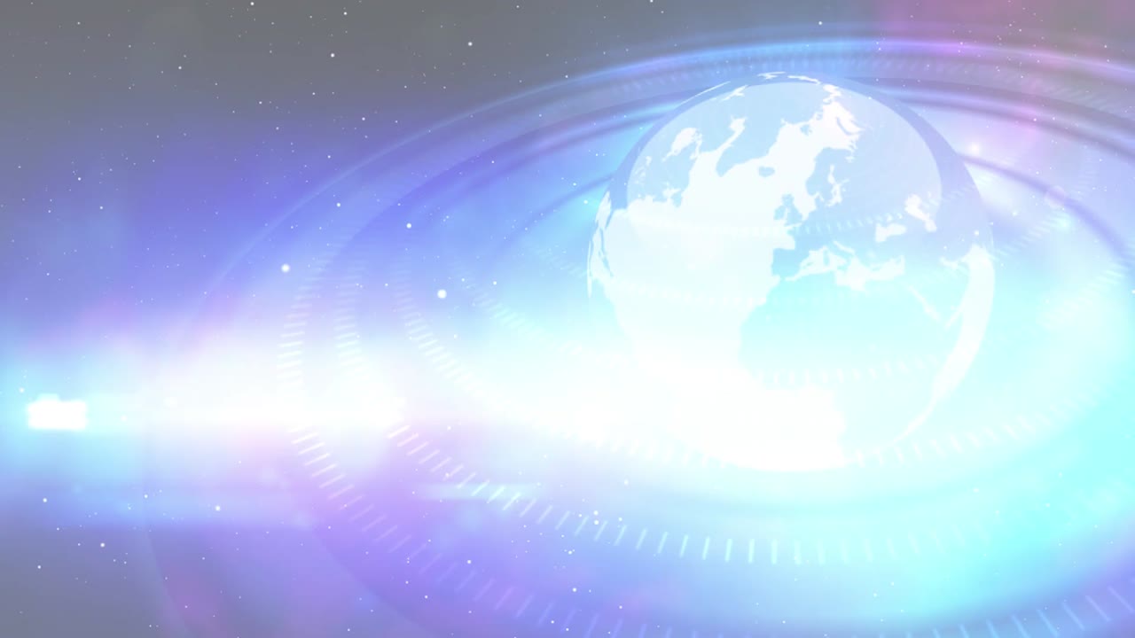 3D 디지털 세계 지도 뉴스 소개 배경