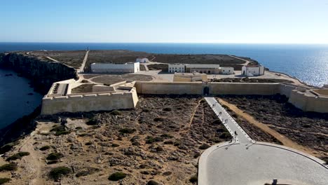 Aerial-view-of-the-biggest-fortress-in-Portugal