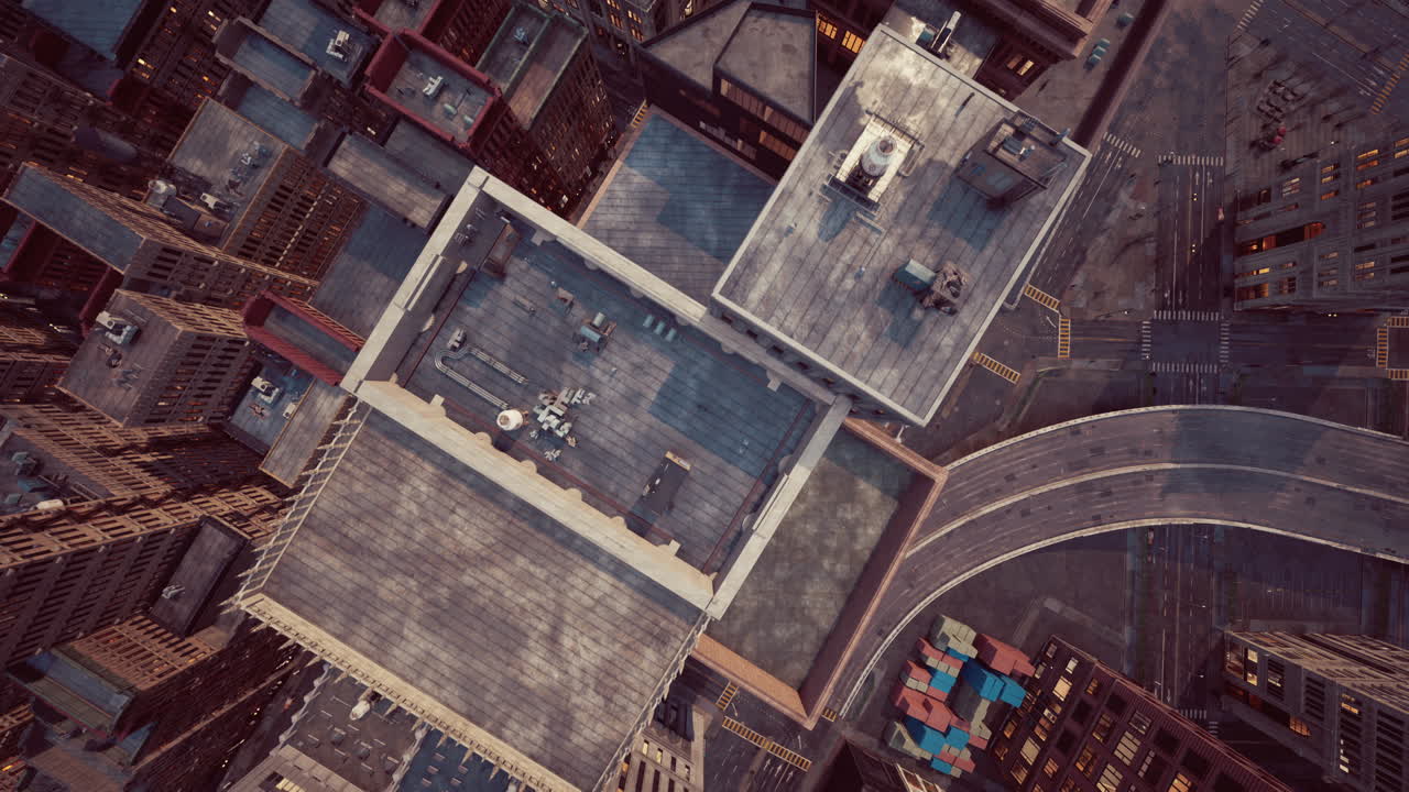 A bird's eye view of downtown