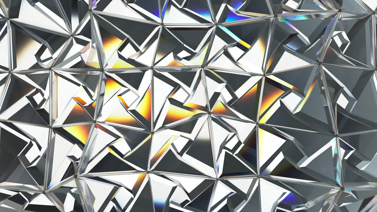 Shimmering Crystal Background with Iridescent Light Effects