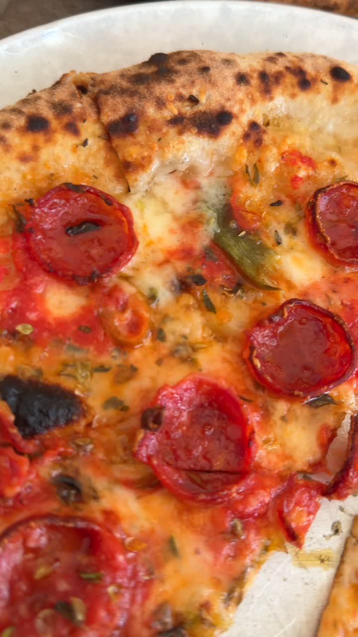 Close-up of Delicious Pepperoni Pizza