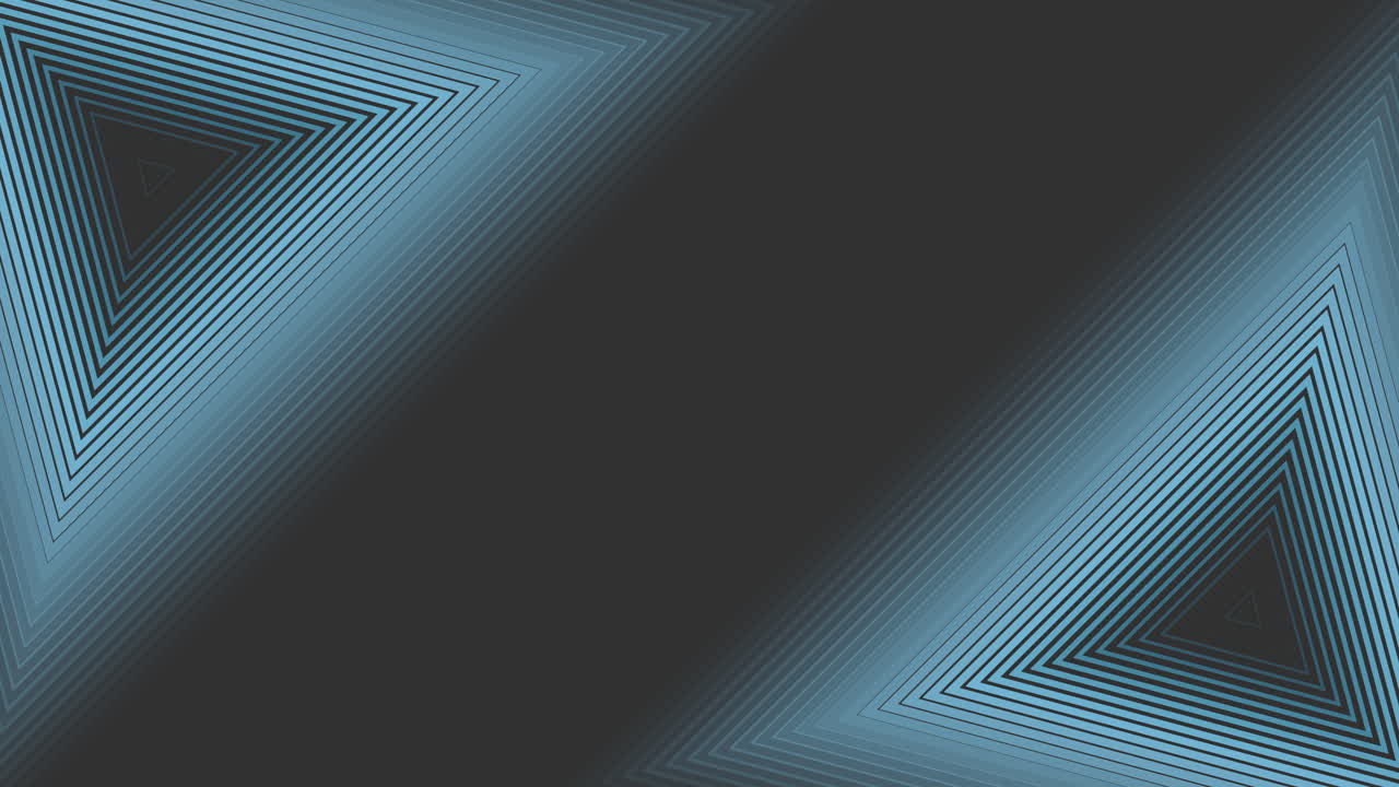 Sleek and modern black and blue striped background with converging triangular pattern