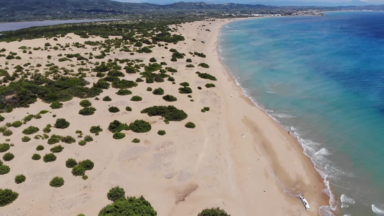 Aerial 4k Footage of Corfu coastline