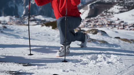 Aufwärmen-Vor-Dem-Skifahren-Im-Winter
