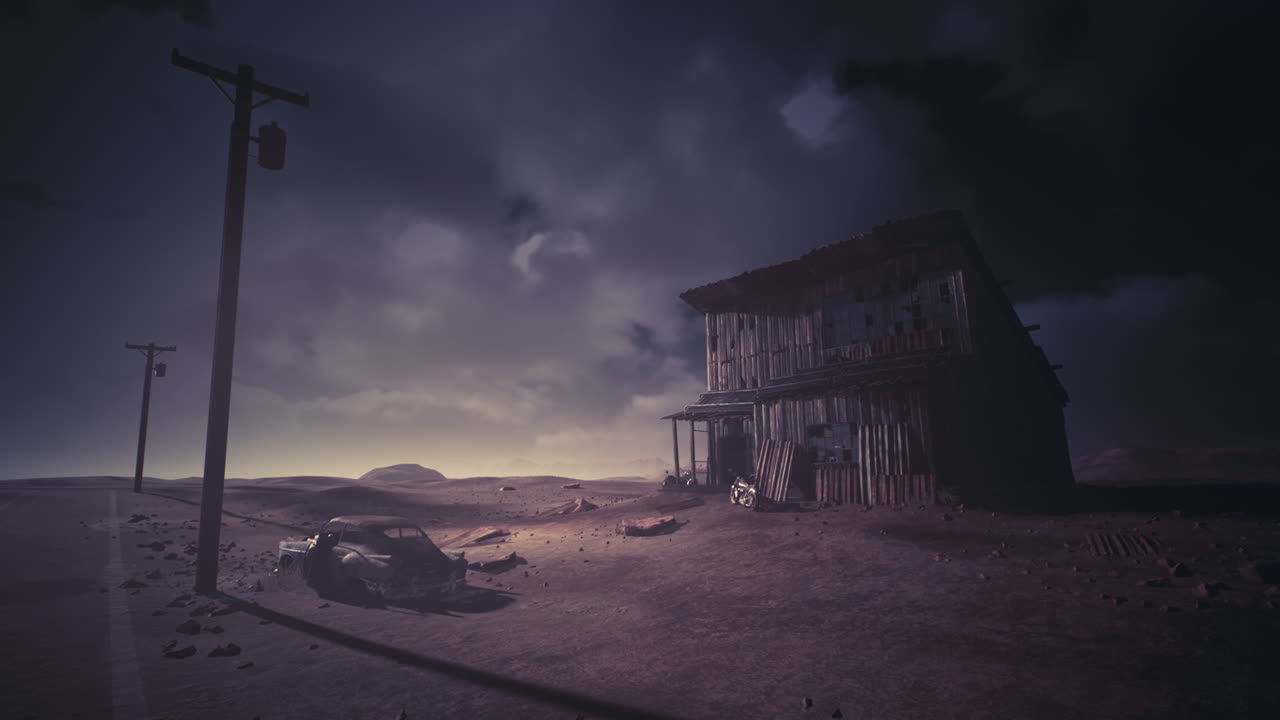 Edificio abbandonato nel deserto