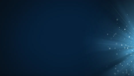 Animation-Von-Blauen-Lichtern-Und-Punkten-Auf-Marineblauem-Hintergrund