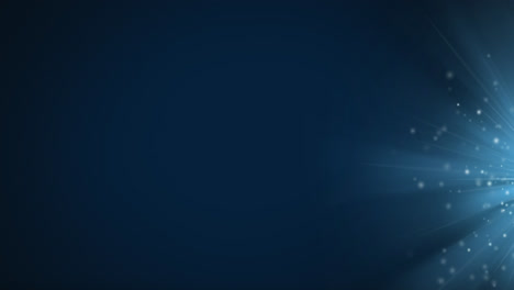 animation of blue lights and dots on navy background