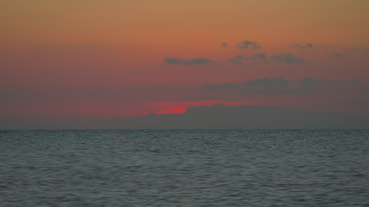 Sundown timelapse on the Mediterranean sea