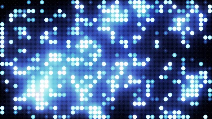 Blue led animated vj background
