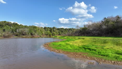 oxbow lake in guyana south america