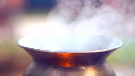 cooking steam smog from pot