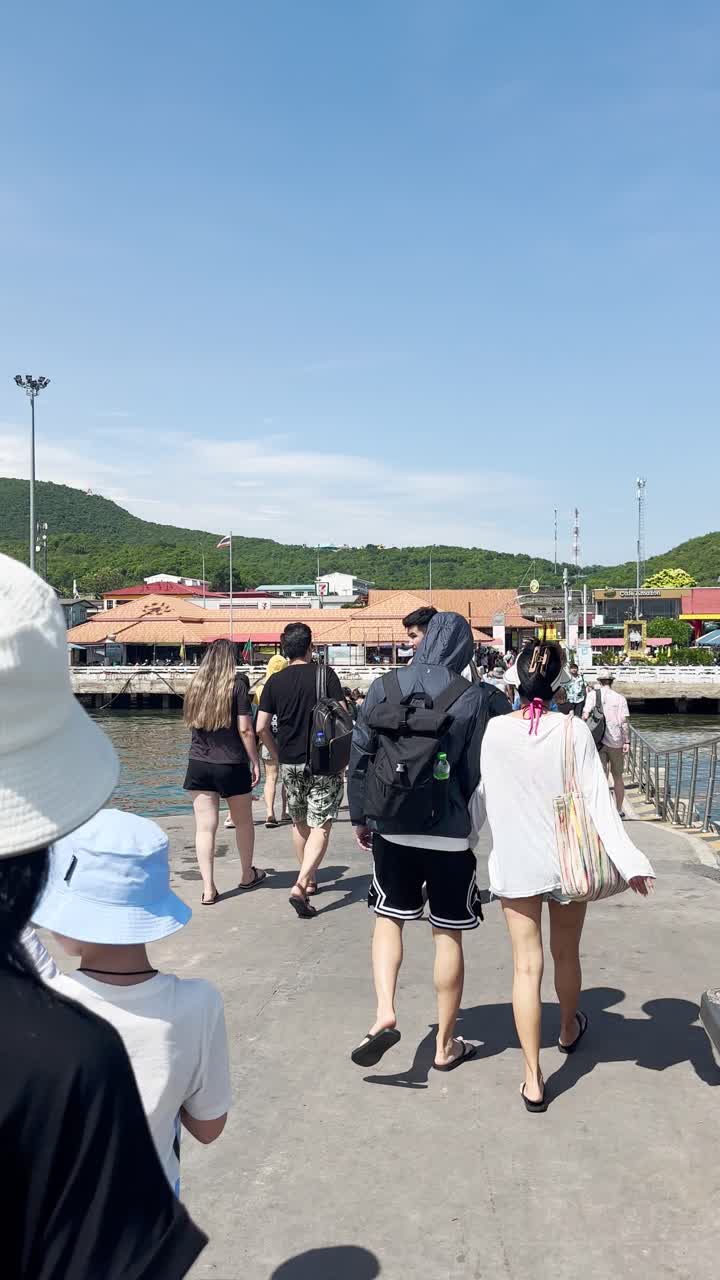 Many men are walking off the board