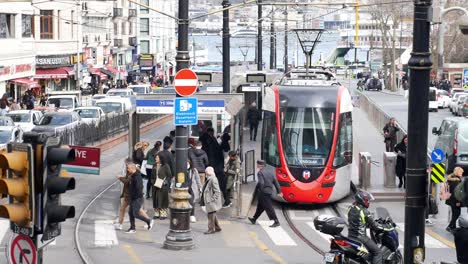 tram in istanbul, turkey