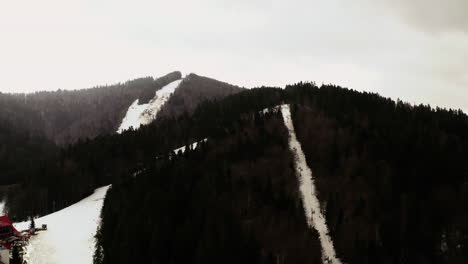 predeal mountain resort town. bucegi mountains. ski resort