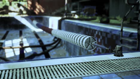 abandoned swimming pool