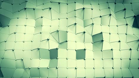 polygonal abstract mesh slowly undulating.