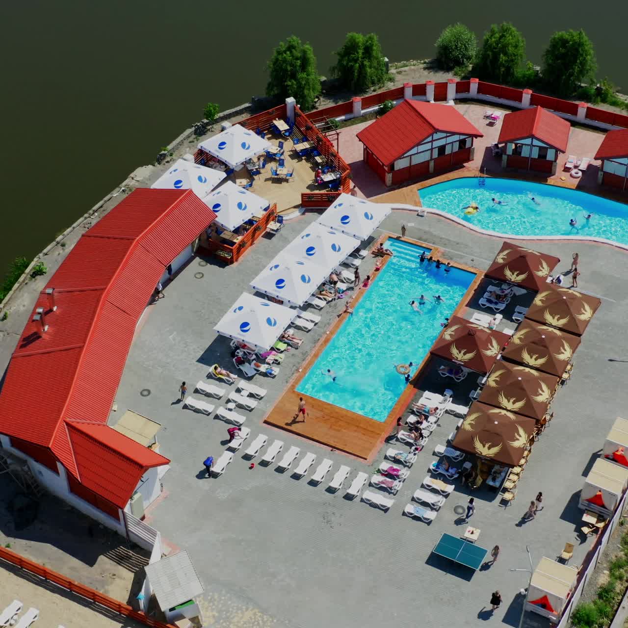 People in swimming pool