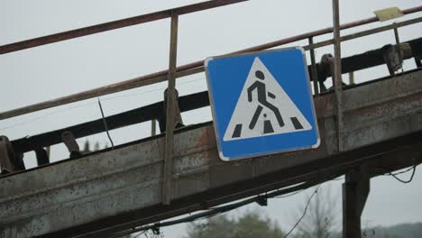 abandoned metal structures with rust. old industrial zone concept