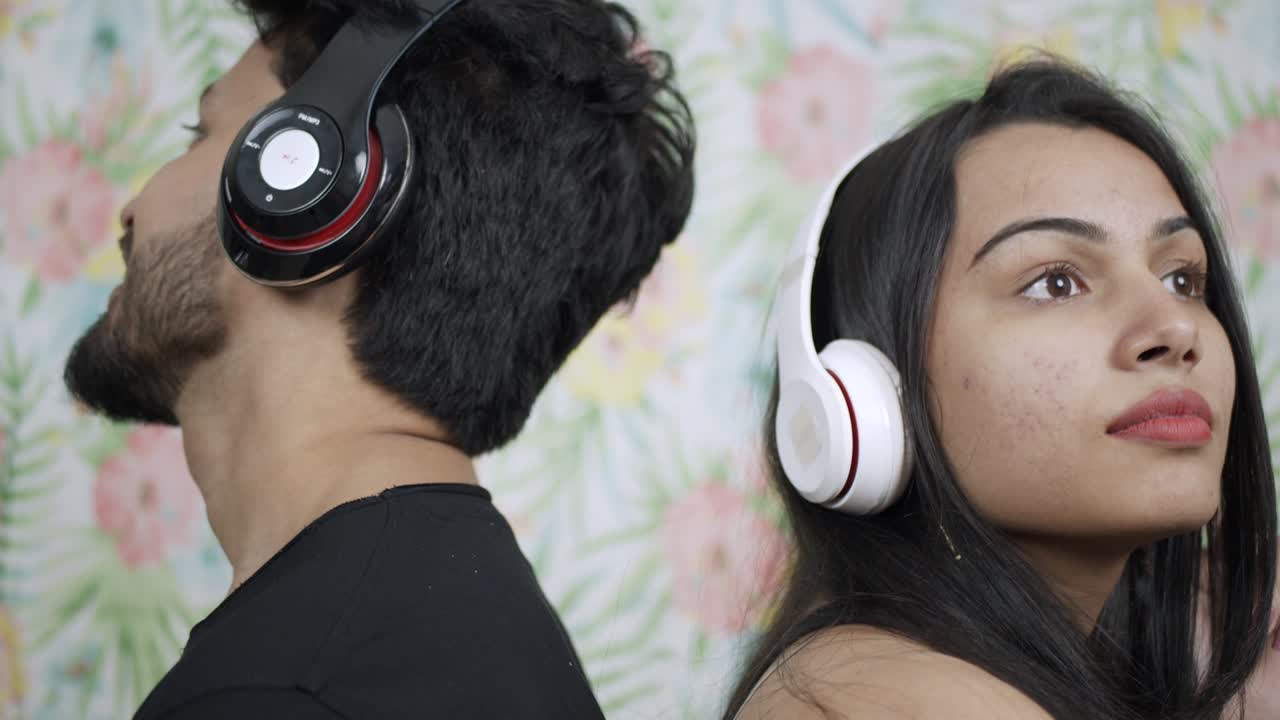 Indian young couple celebrating their love freedom