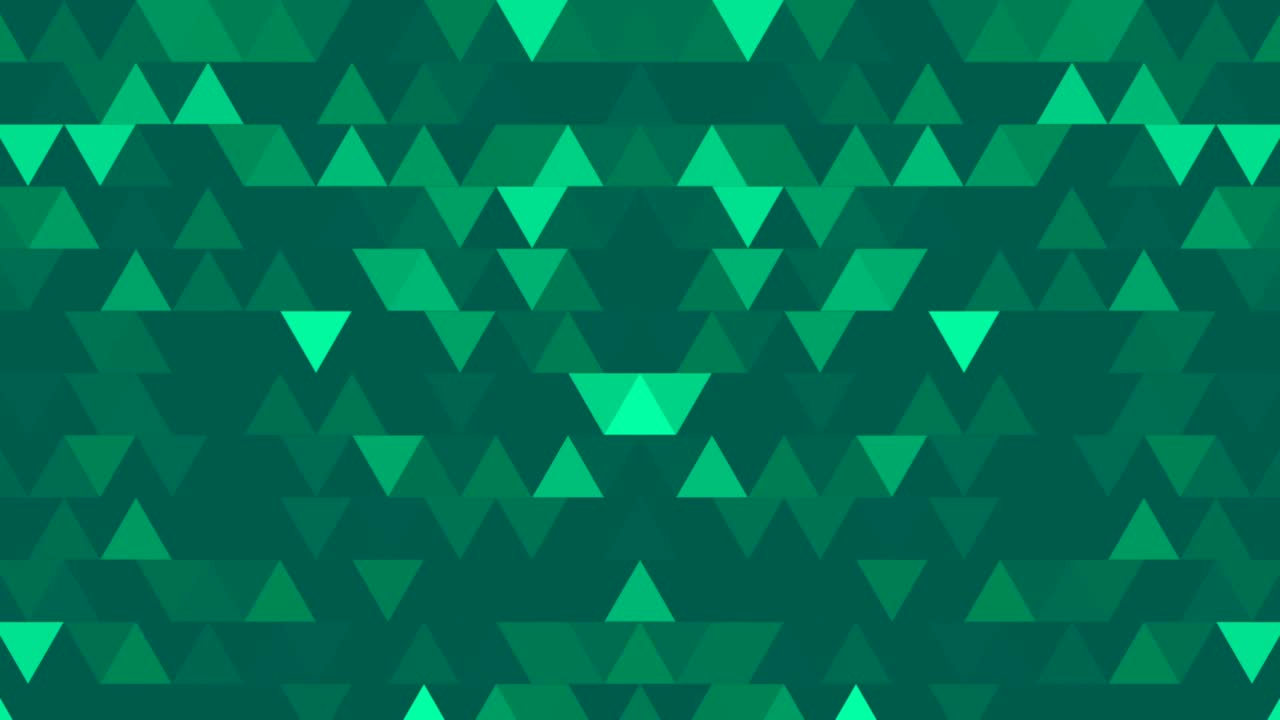 bucle de fondo abstracto de triángulos de colores en un patrón de azulejos de mosaico pixelado geométrico. fondo de polígono geométrica aleatorio abstracto