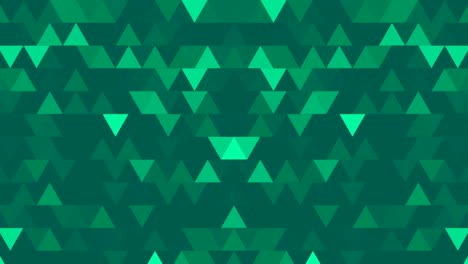 abstract background loop of colored triangles in a geometric pixelated mosaic tile pattern. abstract random geometric polygon background