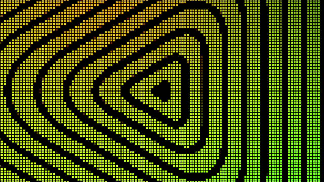 Abstract geometric background with green, yellow, orange and red gradient