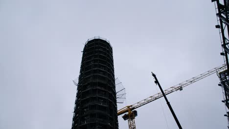 sitio de construcción industrial