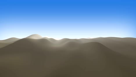 vuelo en bucle infinito en el desierto