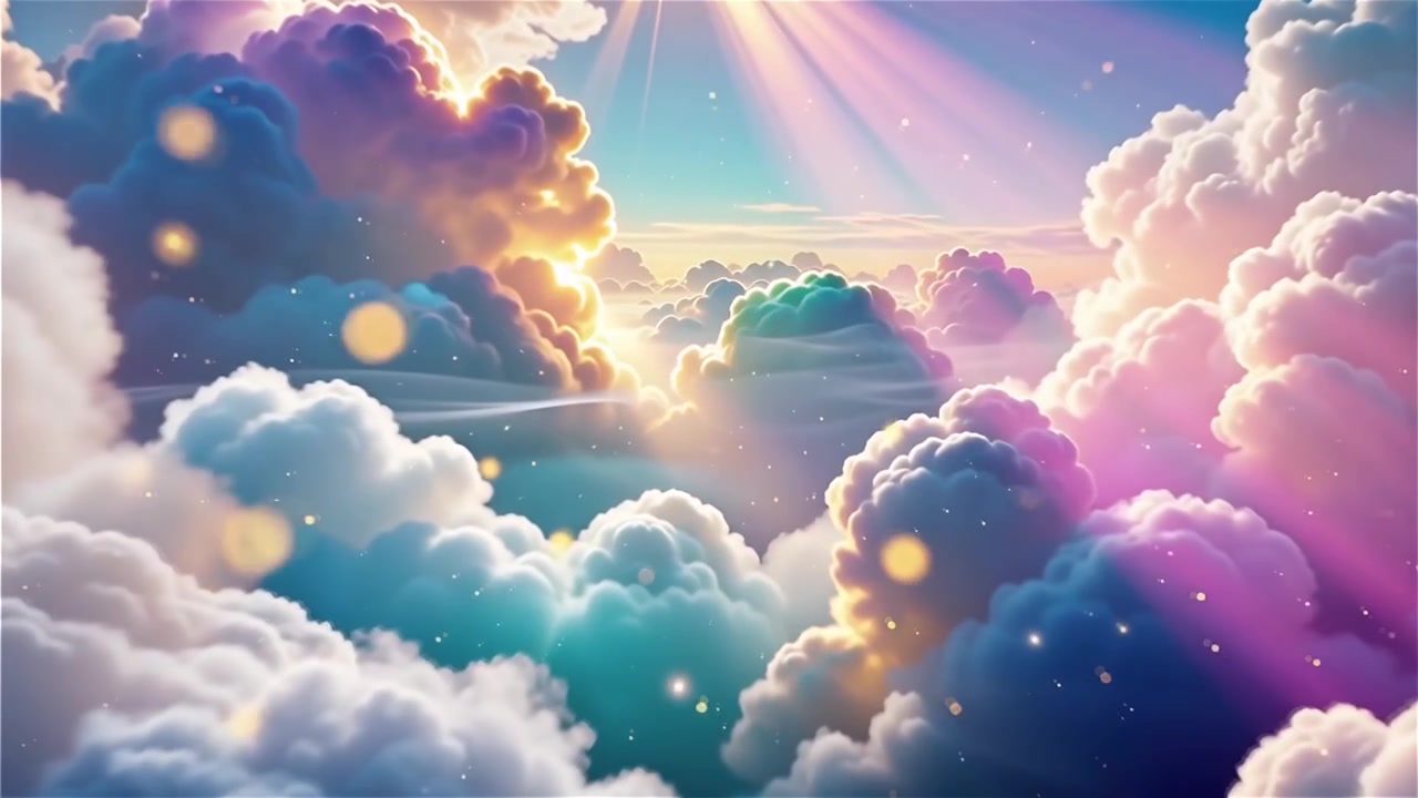 Christian Heavenly Light Worship Background