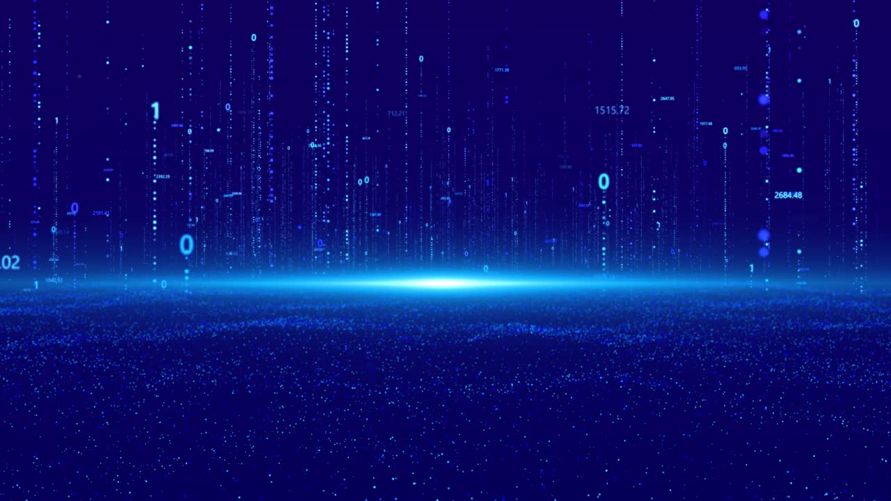 Deep learning big data technology science ai data flow virtual screen background cyberspace abstract