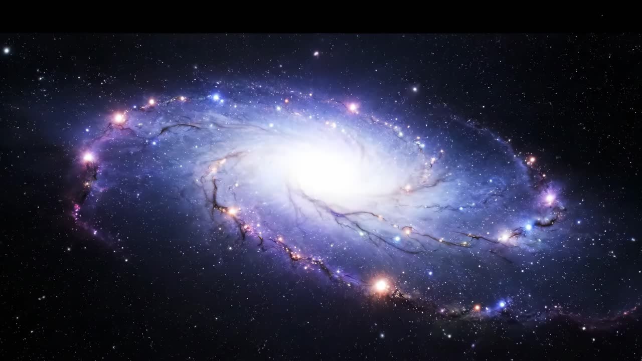 A beautiful spiral galaxy in outer space