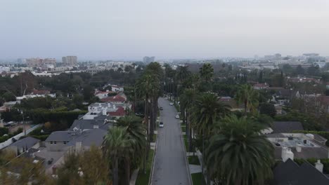 beverly hills california aerial view - flyover