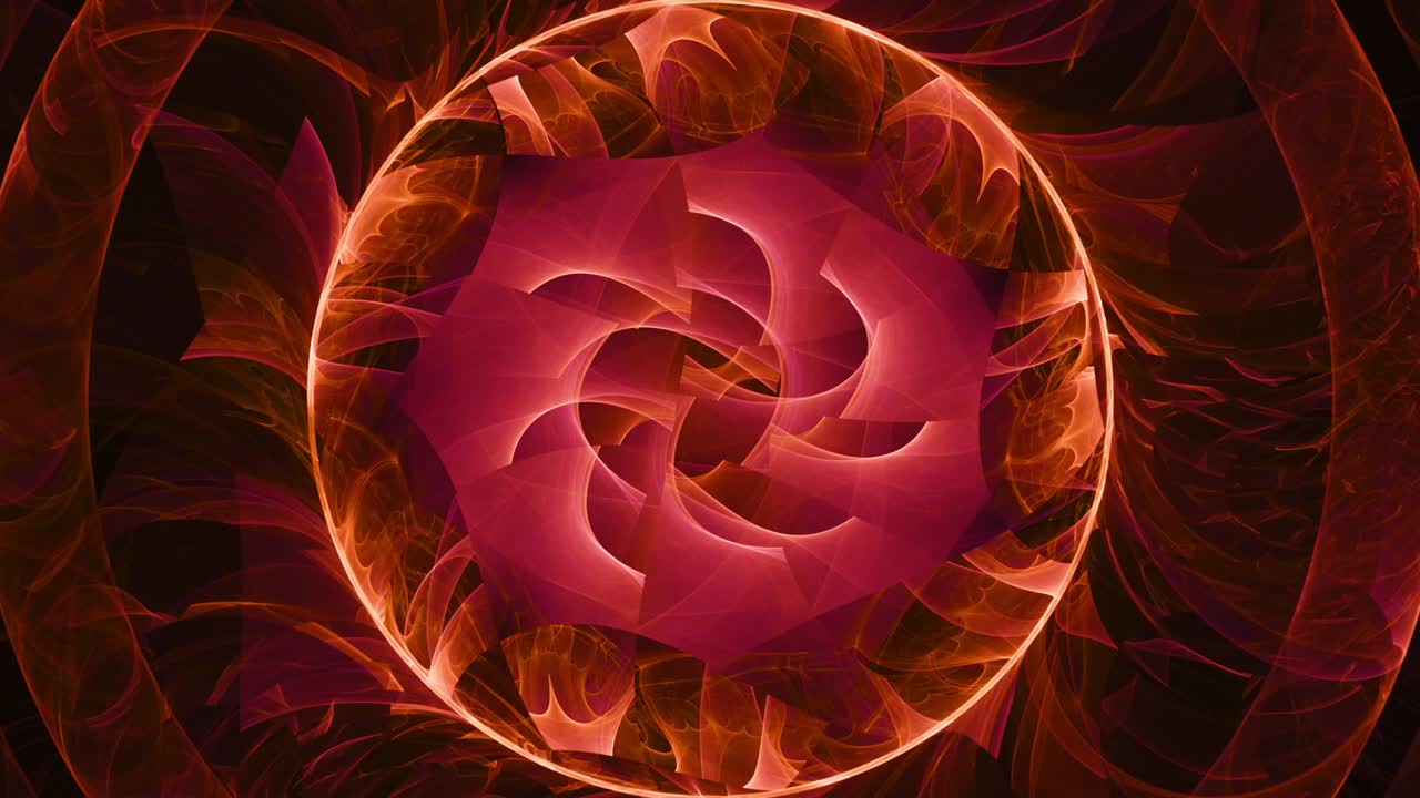 ilusiones circulares espejadas - fractal abstracto sin fisuras, telón de fondo artístico caleidoscopio, arte de línea de galaxias cósmicas de geometría espiritual - ideal para música vj y fondos meditativos