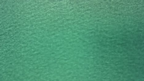 aerial shot of glistening turquoise water