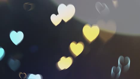 corazones de bokeh abstractos