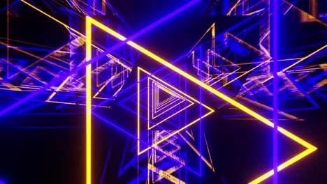 espectáculo de láser azul y amarillo brillante para el fondo del bucle de la fiesta vj