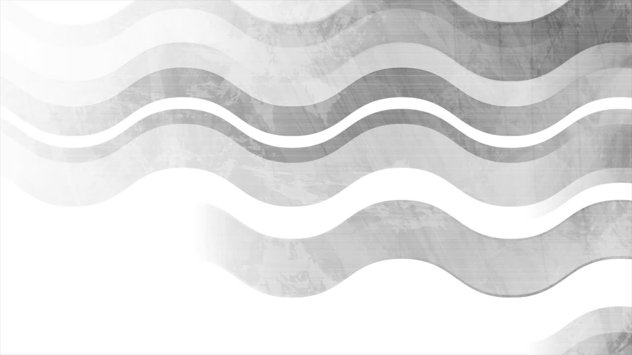 Grey geometric wavy stripes abstract tech grunge motion design