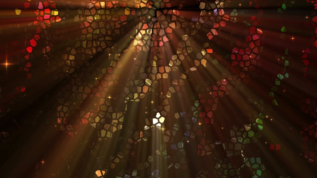 다채로운 타일 된 유리 배경 루프