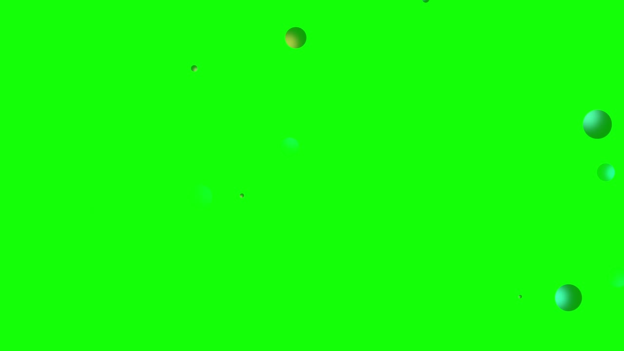 움직이는 원을 가진 초록색 배경