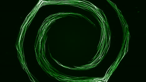 círculos espirales verdes abstractos