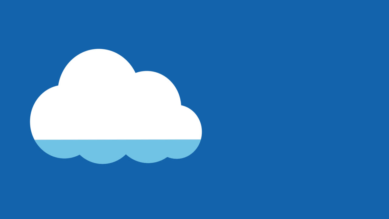 구름 모양이 색으로 가득 차 있습니다.