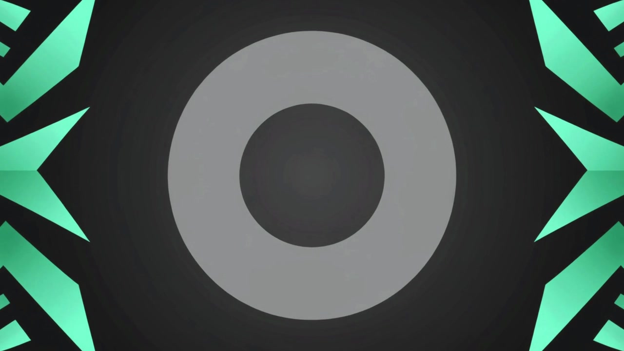 Abstract Motion Graphic with Expanding Geometric Shapes and Pulsing Circle