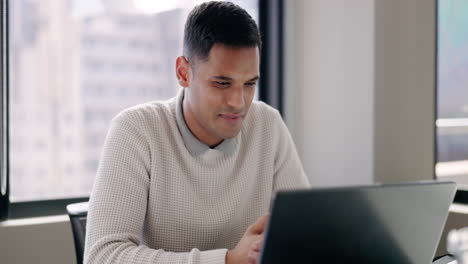 Businessman,-laptop-and-winner-in-celebration