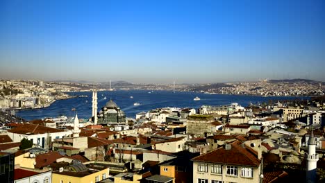 panoramic view bosphorus,