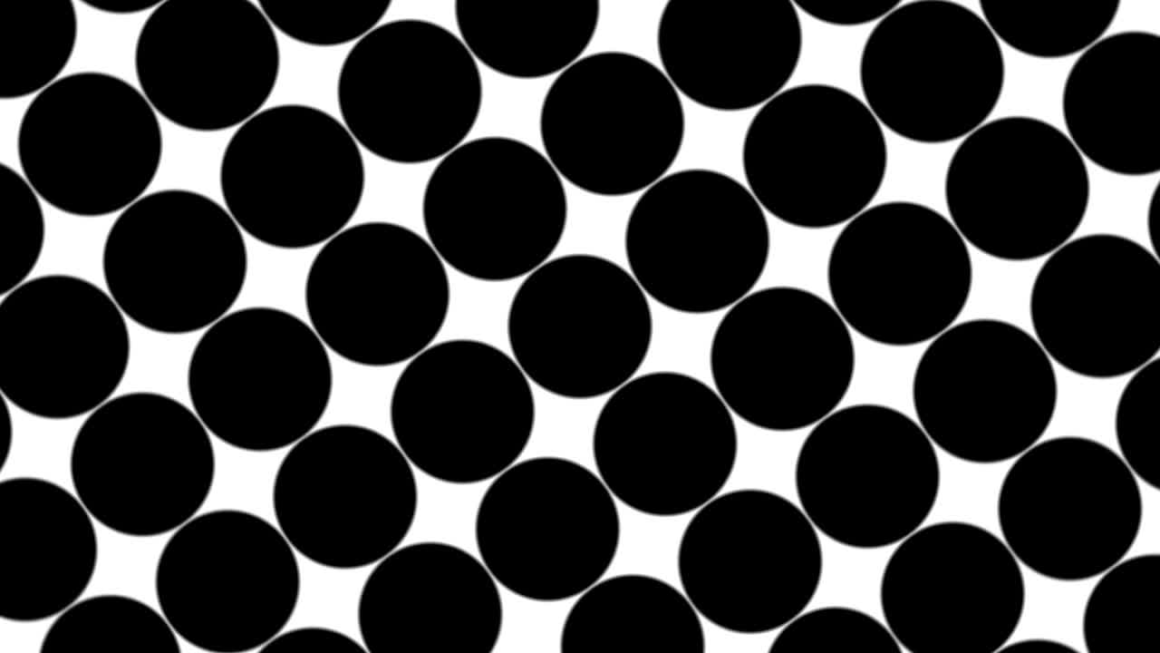 Big black polka dots - simple retro pattern for creative, 3d render, black polka dot on white background
