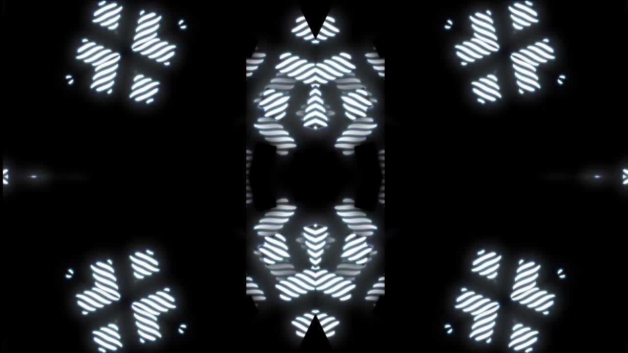 Pola Geometris Bercahaya Abstrak